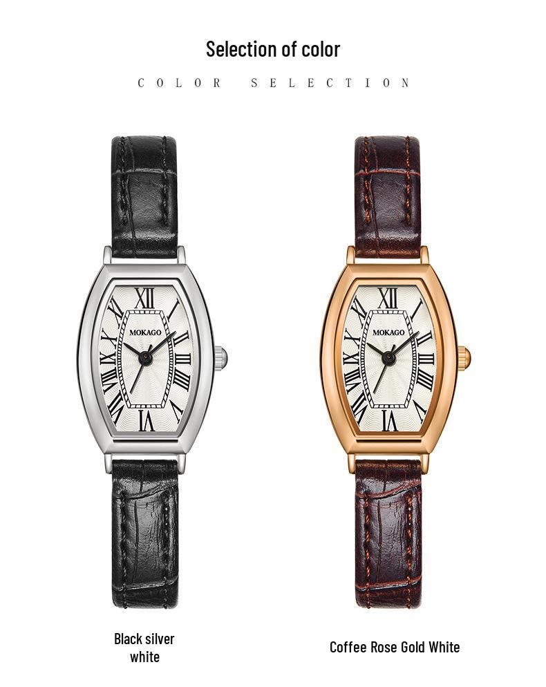 MOKAGO Women's Retro Roman Numeral Quartz Wristwatch