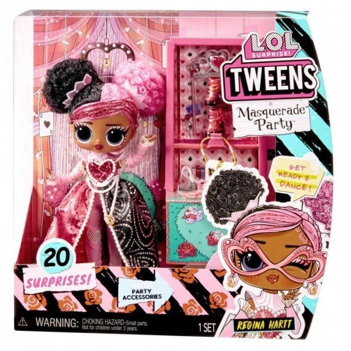 LOL. Sorpresa! LOL Surprise Tweens Festa in Maschera Bambola Manichino con 20 Sorprese - Regina HARTT - Contiene