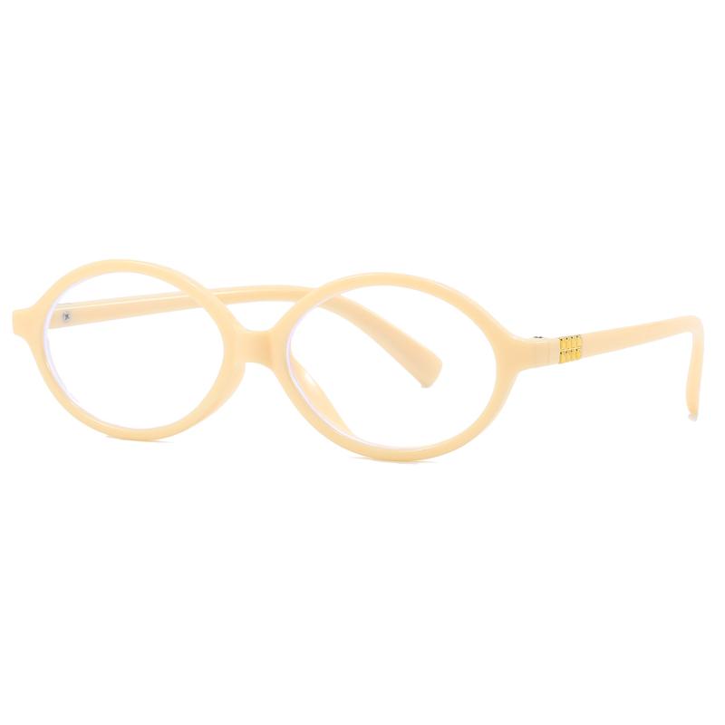 Stylish Y2k Oval Frame Glasses Women Female Ins Sweet Cool Eye Wear Stylish Digital Device No Makeup Anti Blue Light Glasses