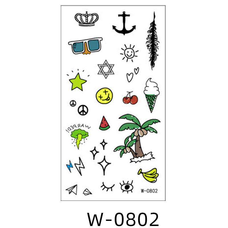 Beauty Sticker Cartoon Tattoo Sticker Small Fresh Animal Dinosaur Waterproof Tattoo Sticker