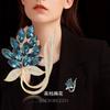 Fashion Sparkling Rhinestone Crystal Flower Brooches for Women Clothing Coat Jewelry Accessries Gifts