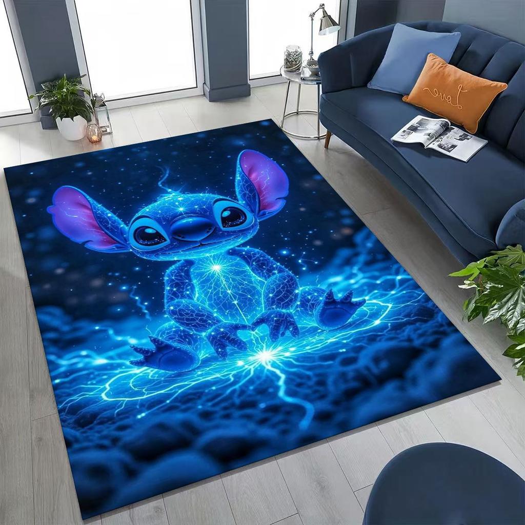 27 Style Stitch 2 Monster Cartoon  Rug for Bedroom Living Room Sofa Home Doormat Decor,Larger Kids Play Non-slip Floor Mat