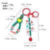 Mahjong Christmas Keychain Cute Couple Night Horror Pendant Decoration Car Key Chain Doll Cartoon Doll