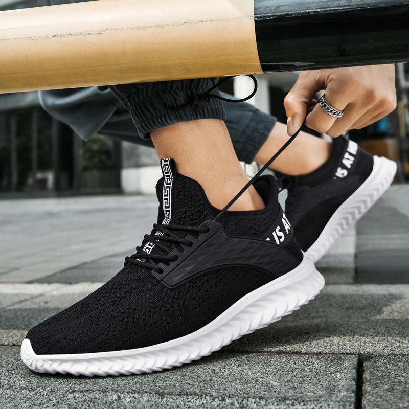 39-48 Spring/Autumn Stinky Tide Shoes Sports and Leisure Network Lightweight Blind Flying Weaving Men's Shoes
