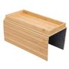 Couch Cup Holder Portable Foldable Non Slip Bambusoideae Sofa Armrest Tray for Living Room