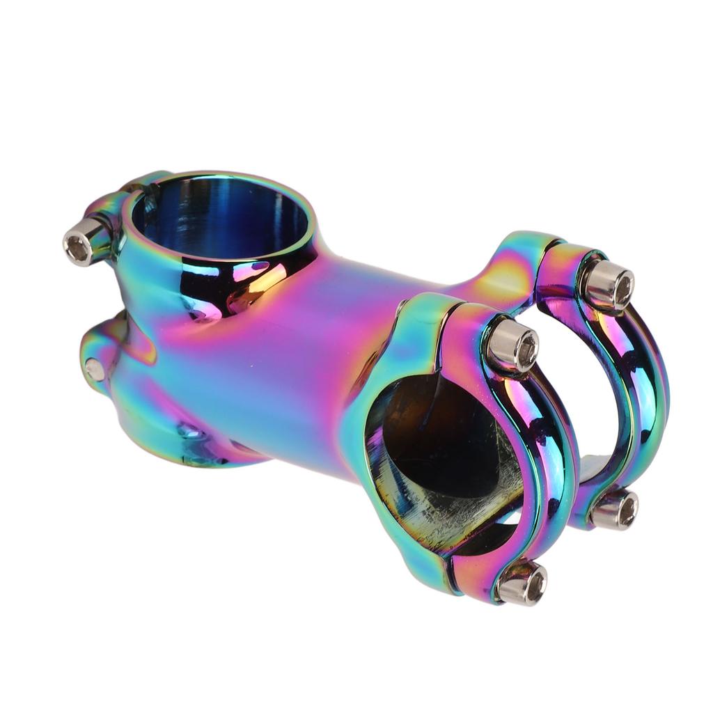 Lenker Vorbau Aluminiumlegierung CNC Dazzle Farbe Verstellbar Plus Oder Minus 7 Grad Fahrradvorbau für Mountain Road Bike