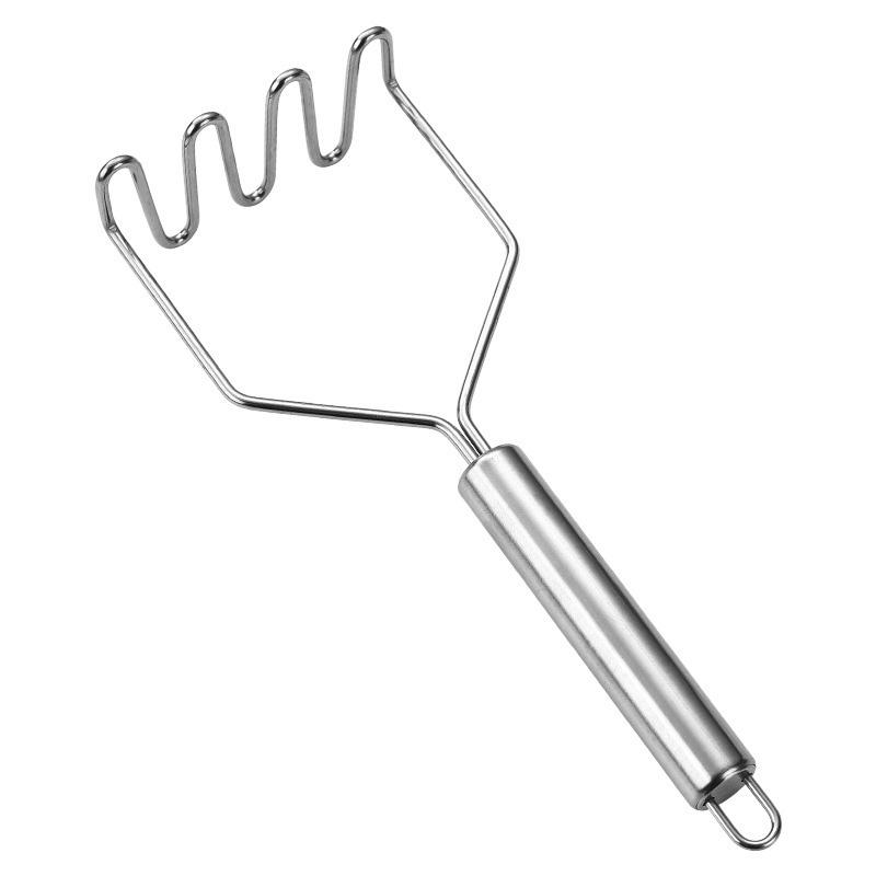 

1pcs Stainless Steel Potato Masher Manual Fruit and Vegetable Press Masher Mashed Potatoes Wave Pressure Kitchen Accessories