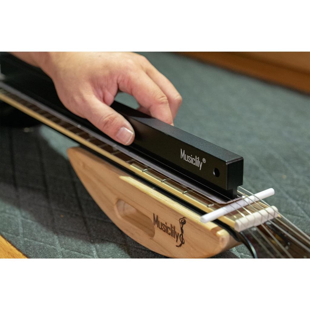 Musiclily Pro 4.5-inch Aluminum Fret Beam Leveling File Bar Fret Polishing Tool for Electric GuitarBass Repair and Maintenance