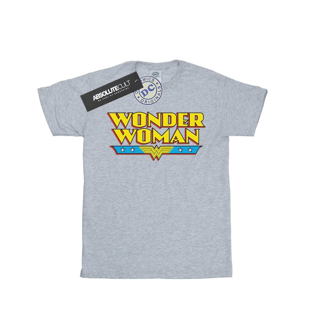 DC Comics Mens Wonder Woman Text Logo T-Shirt