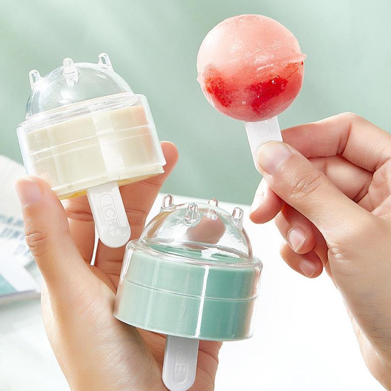 4PCS/1PC - Innovative and creative lollipop and popsicle molds - Essential for household kitchens, fun jelly and ice cube molds