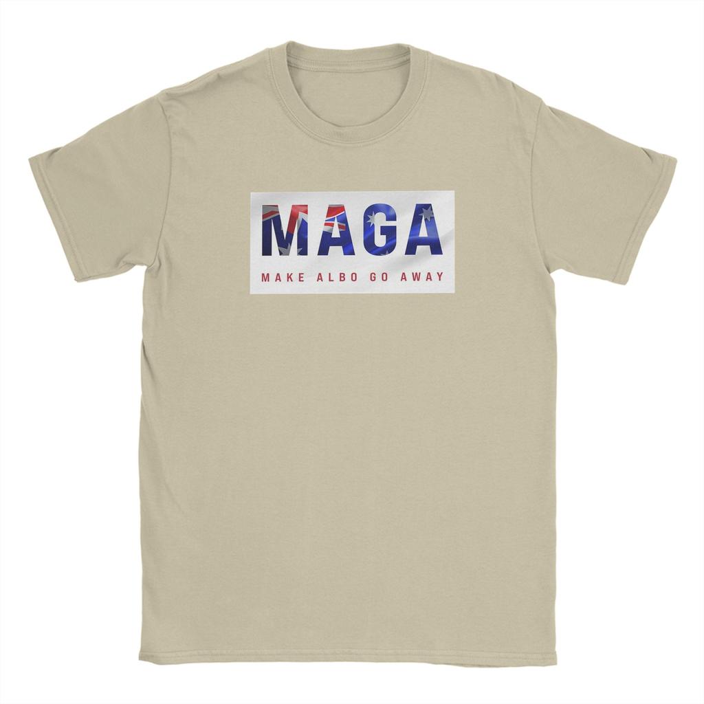 MAGA Make Albo Go Away Tričko pro muže Vintage Trička z čisté bavlny S kulatým výstřihem Krátký rukáv Oblečení velkých velikostí