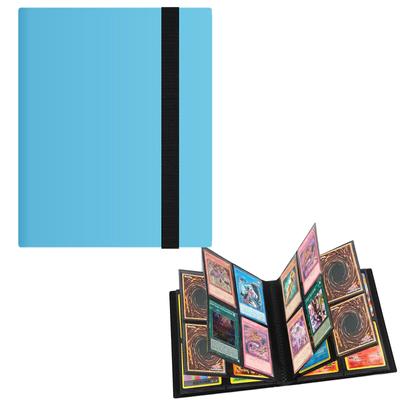 Sports Card Storage File PP Mantle Portable Zipper Card Collection Card File Trading Card Binder Card Case File Sleeve Compatible Game 4 Pockets Holds