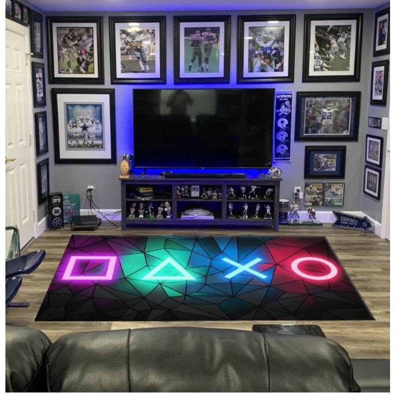 Game Handle Game Theme Lightweight Bedroom Rugs Living Room Kitchen Bathroom Washable Mat Carpet Home Decor