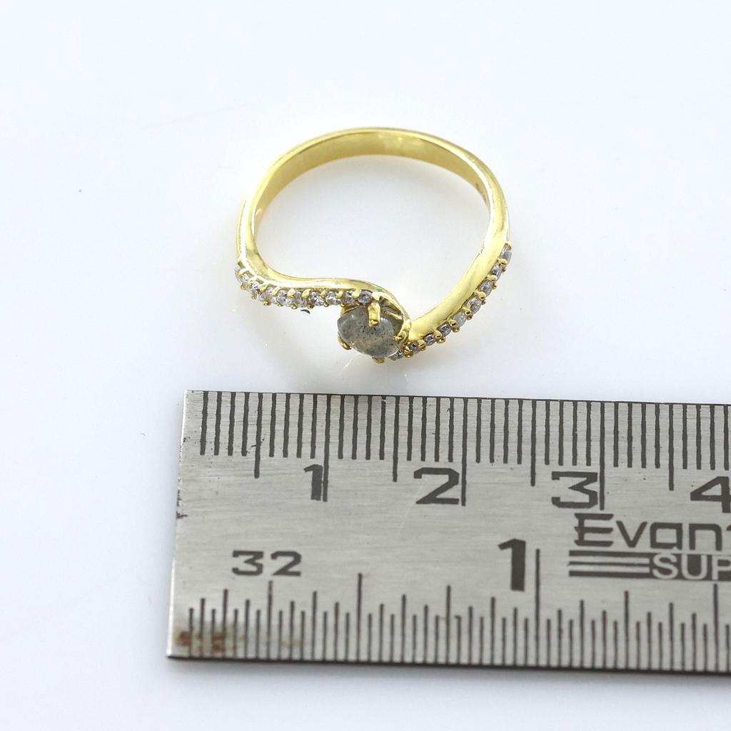Labradorite Ring, Silver Jewelry, Gold Plated Jewelry, Gift For Her, Wedding Gift