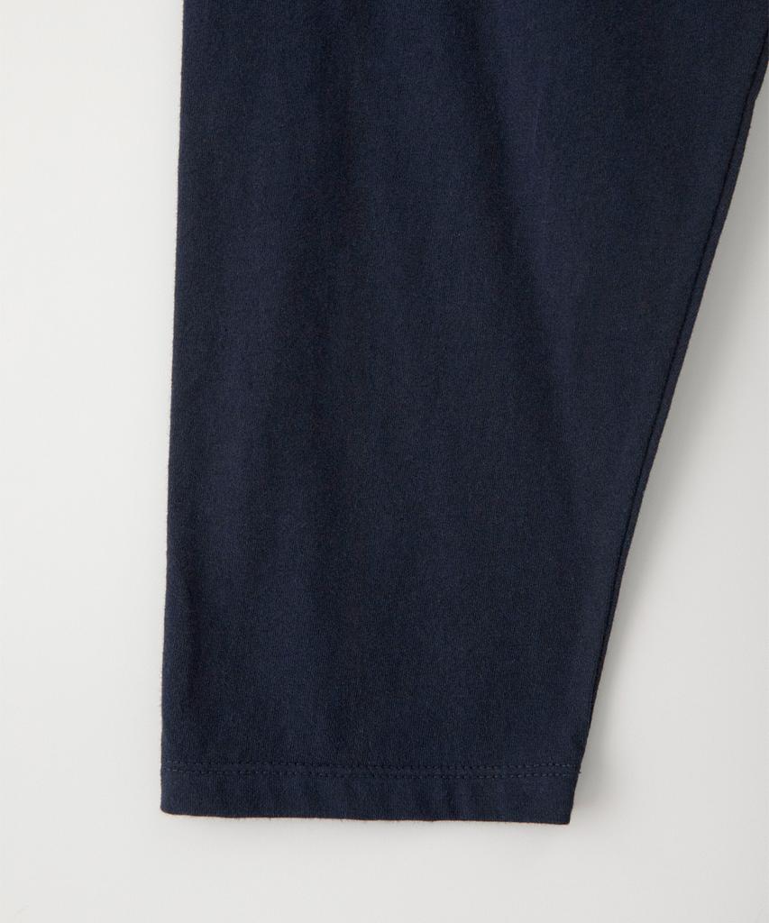 Sseomweeobeoteo Wave Logo Raglan Long Top - White Melange(Navy)