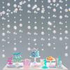 Mermaid Party Bubbles Paper Garland 3Meters Hanging Flags Kids Little Mermaid Birthday Decoration Under The Sea Party Supplies