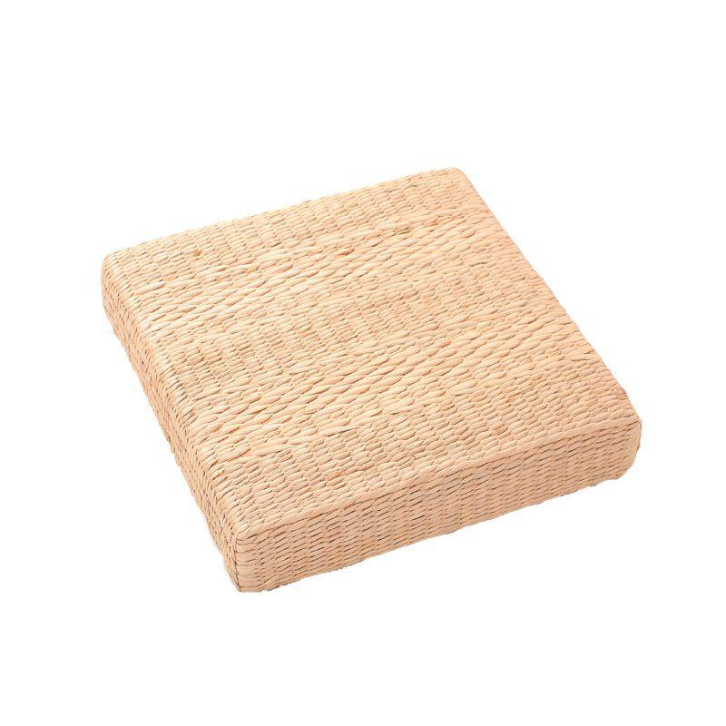 Eco-friendly Hand-woven Tatami Floor Pillow With Soft Sponge Filling For Comfort