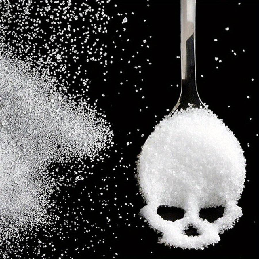 Skull Stainless Steel Spoon Gothic Halloween Dinnerware Metal Cutlery for Parties Kitchen Unique Gift Idea Coffee JXB