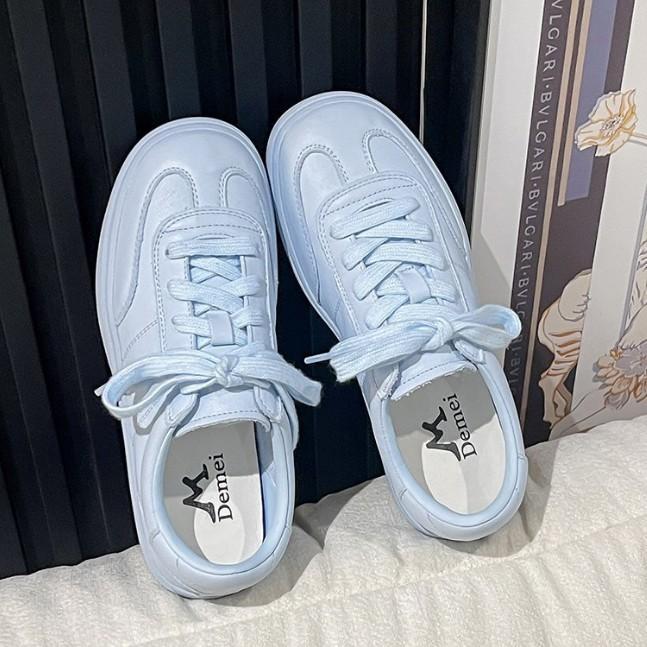 Korean version of light casual comfortable campus women's shoes 2025 autumn new sports shoes casual versatile flat baseplate shoes