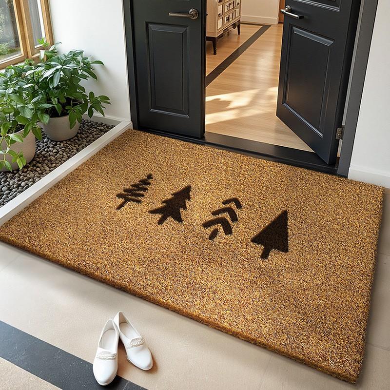 2026  Coconut Palm Wear-resistant Dust Removal and Mud Scraping Floor Mat, Entrance Door Mat, Household Anti-skid Door Floor Mat
