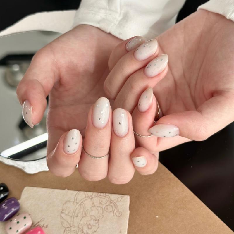 12 Grids Mixed Star Heart Nail Glitter 1Mm Star Sequin Nail Art Diy Colorful Sparkling Nail Charms Nail Decoration Accessories