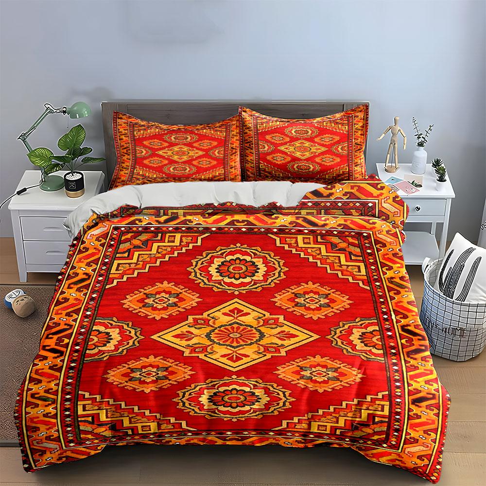 Geometric and Floral Medallions. Bedding Sets Duvet Cover Sets Duvet Covers Pillowcases(1* Duvet Cover 2* Pillowcases Without Duvet Insert)