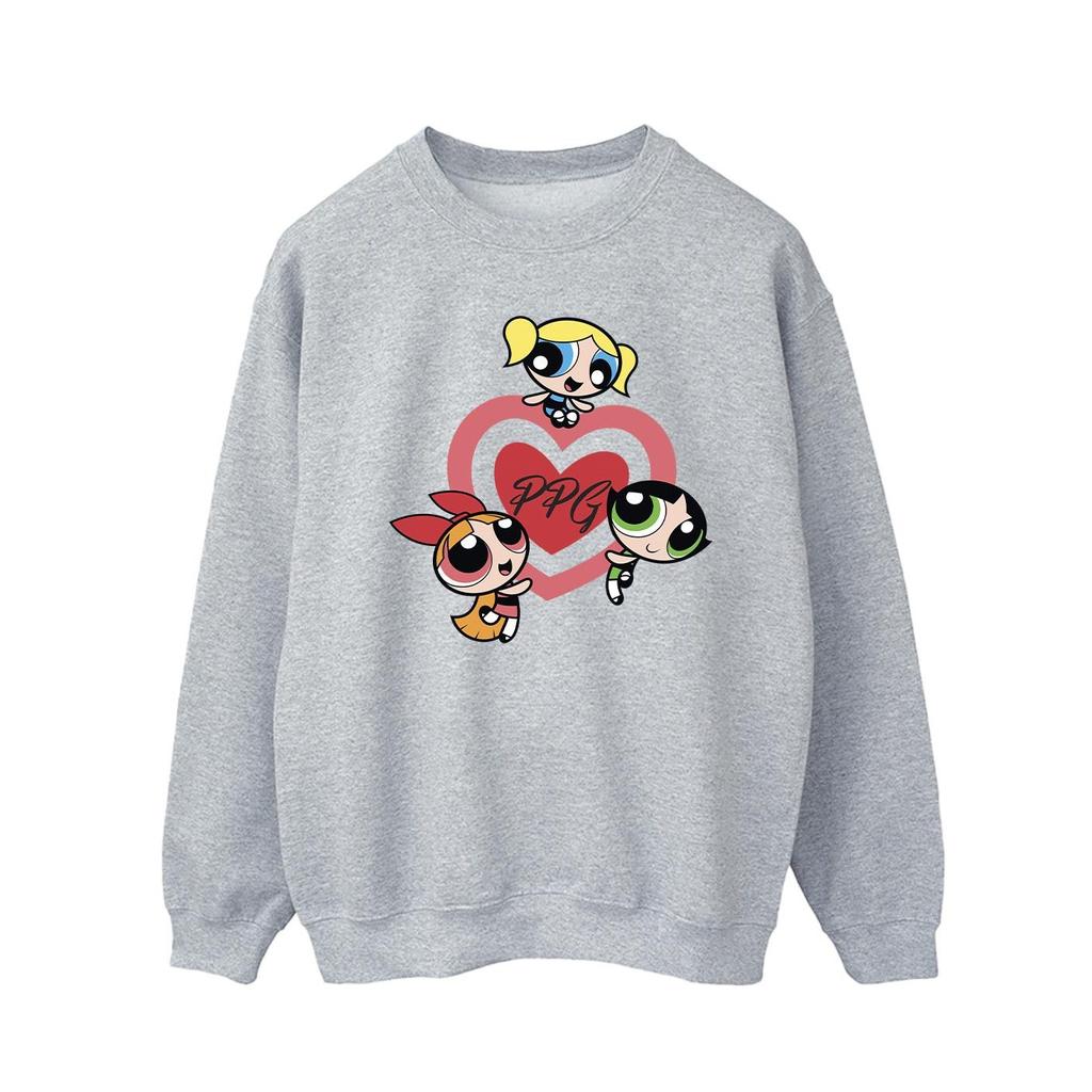 The Powerpuff Girls Mens Double Heart Sweatshirt
