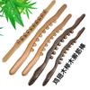 Beech Wood Rolling Pin Gua Sha Massage Stick - 8, 10, or 20 Beads for Full-Body Beauty and Relaxation.