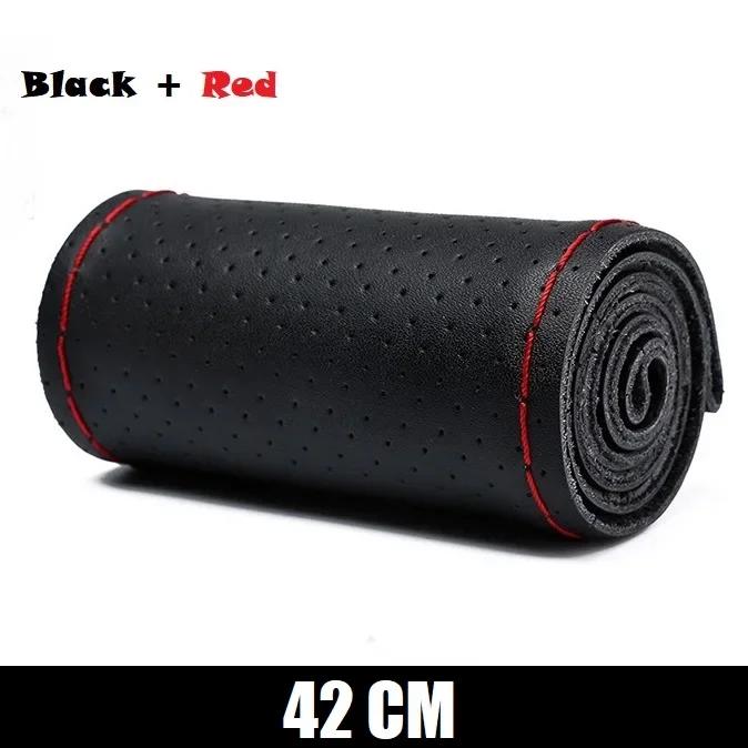 New Steering Wheel Cover Truck Handle Cover 42CM 45CM 47CM 50CM Braid Leather Car Steering Wheel Case for Truck Lorry Accessorie