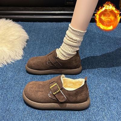 Damen Winterstiefel mit dicker Sohle, leicht, warm gefüttert, Schneestiefel, rutschfest, abriebfest, lässige Sneakers, Baumwollstiefel
