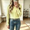 Women's Lightweight Button Front Knit Cardigan Sweater for Everyday Casual Wear