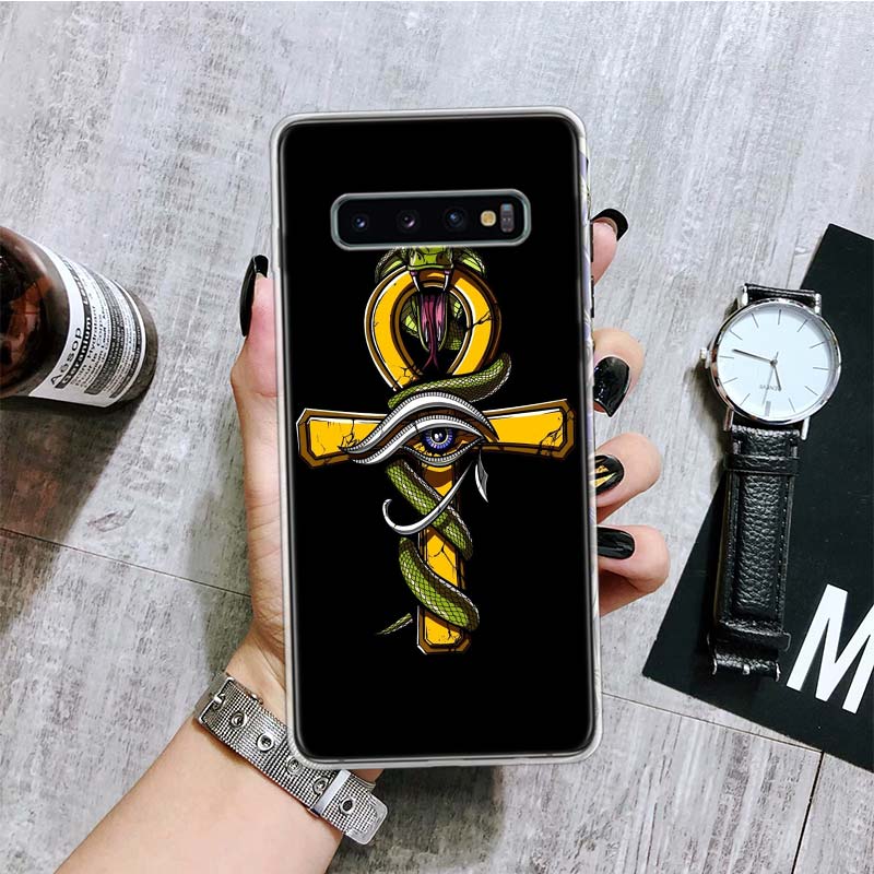 Egypt Nefertiti Anubis Ankh Phone Case For Samsung Galaxy S26 S25 Edge S24 S23 FE S22 Ultra S21 Plus S20 + Fundas Cover Coque Ga
