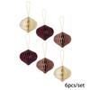 1/6pcs Paper Honeycomb Balls Christmas Decoration DIY Party Hanging Ornaments Crafts Xmas Tree Pendants Wedding Xmas Home Decor