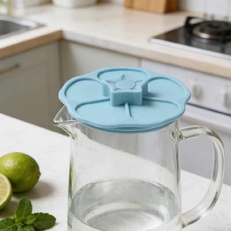 Flexible Silicone Mug Lid for Kitchen Offices Home Use Dust-proof Sun Flower Cups Cover For Indoor Outdoors