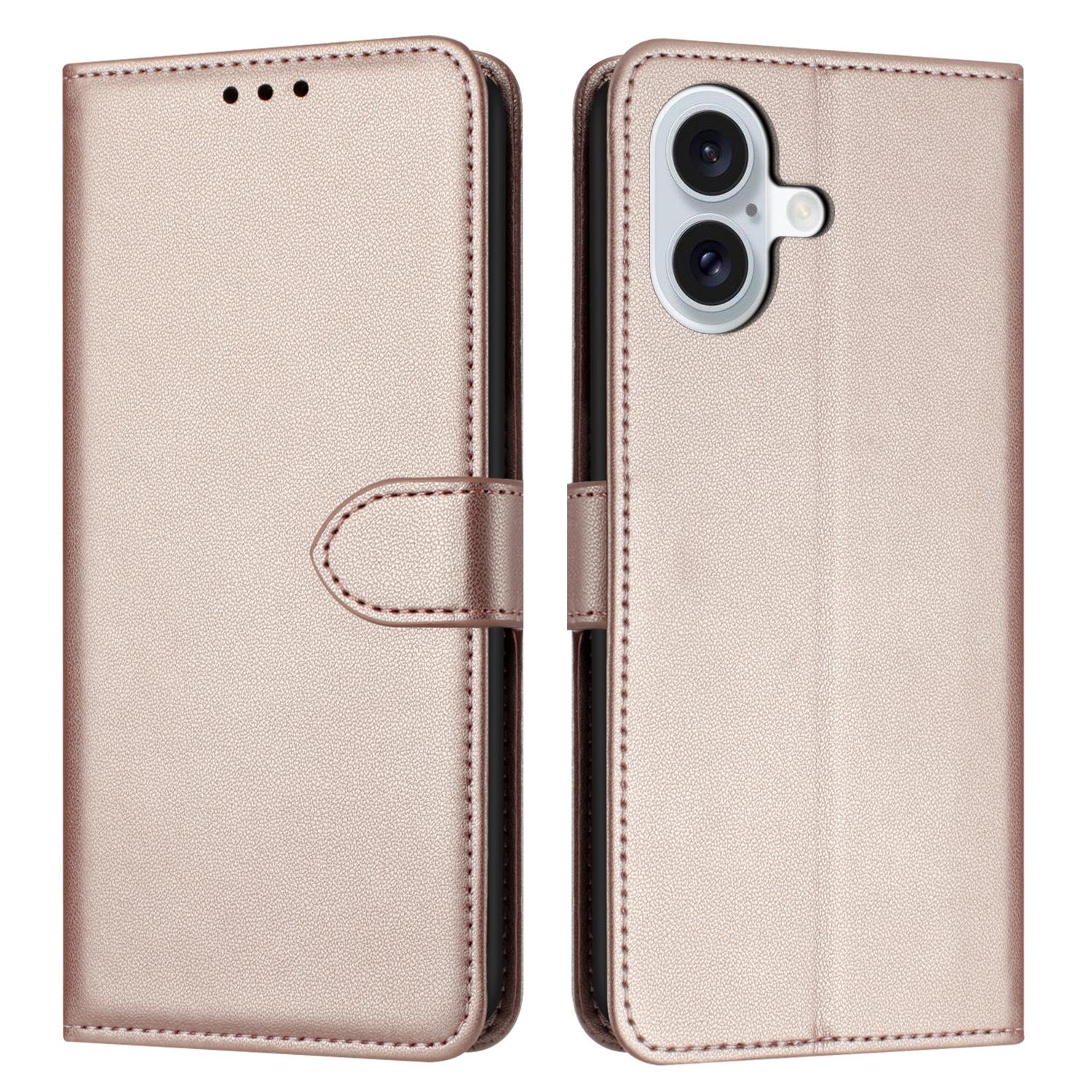Чехол-кошелек с подставкой и ремешком из кожи для iPhone 17 C