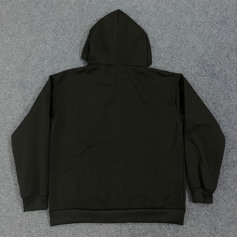 European and American Autumn and Winter Letter Printed Zipper Cardigan Hooded Men's and Women's Fashionable Street Casual Hoodie