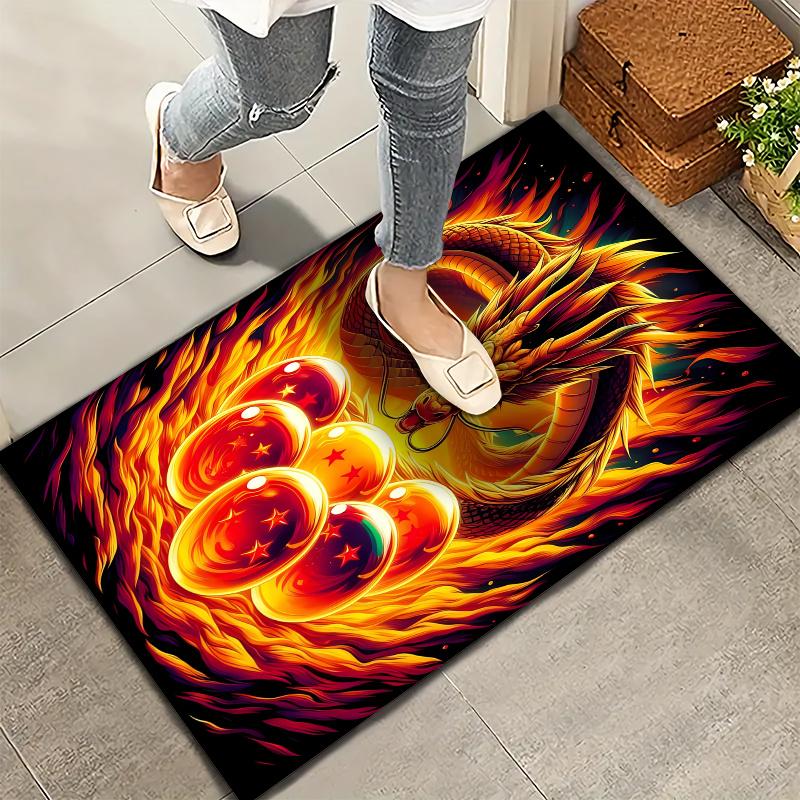 Tappeto Dragon Ball Z per Soggiorno Camera da Letto Casa Decorazione Divano Tappetino Antiscivolo per Gioco Bambini