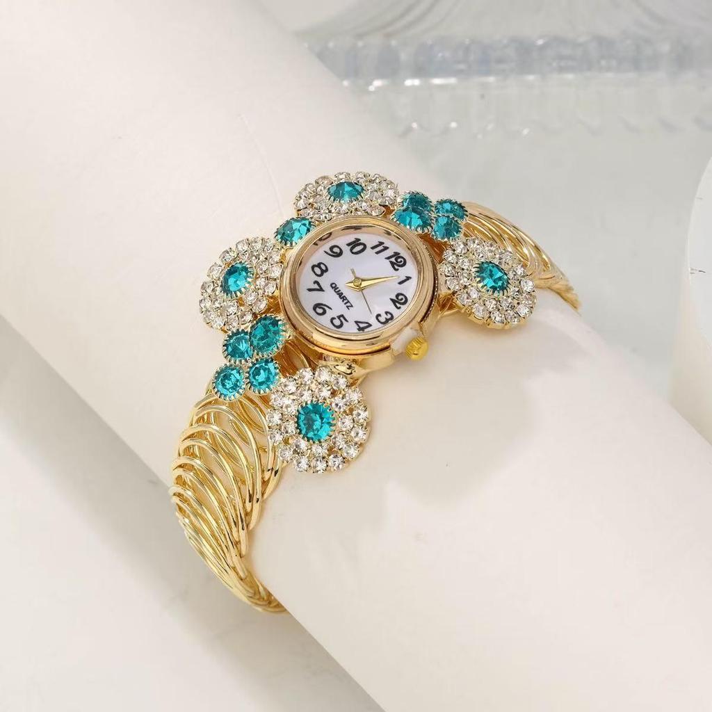 Women's Bohemian Rhinestone Star Bracelet Quartz Watch