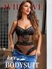 Avidlove Women Sexy Lingerie Sheer Lace Bodysuit V Neck Teddy Lingerie One Piece Mini Babydoll
