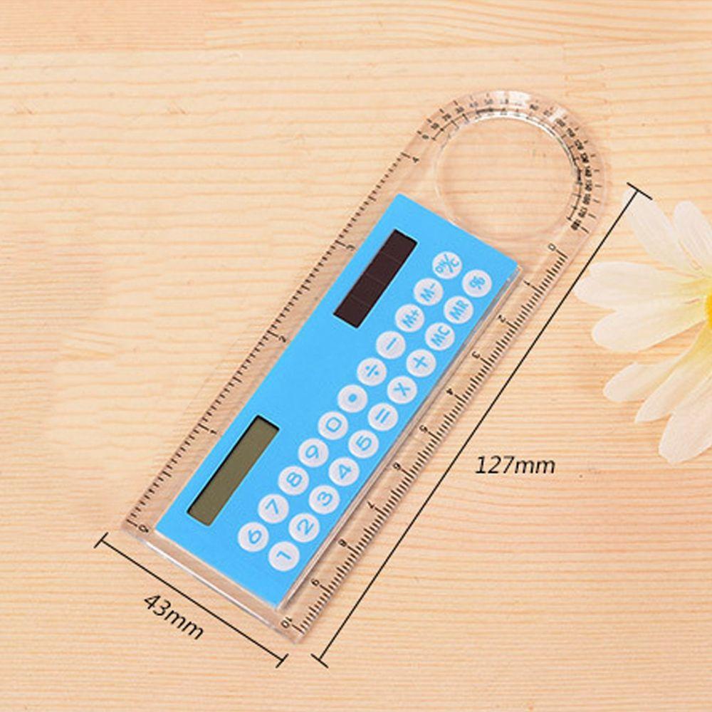 Calculator Mini 10cm Multifunction Office Magnifier Stationery Gifts School Office Supplies Ruler