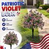 250th Anniversary Artificial Violet Flowers for Independence Day Veterans Day Memorial Day