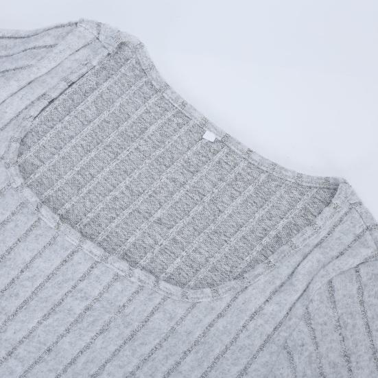 Dámské letní šaty s hranatým výstřihem a rozštěpeným lemem pletené elastické úzké jednobarevné délka do poloviny lýtek krátké rukávy dámské šaty na večírek dojíždění do práce