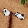 Mini Panda Ceramic Chopstick Rest Cute Cartoon Tableware Spoon Holder Pen Rack For Home Restaurant Kitchen Dining Table Decor