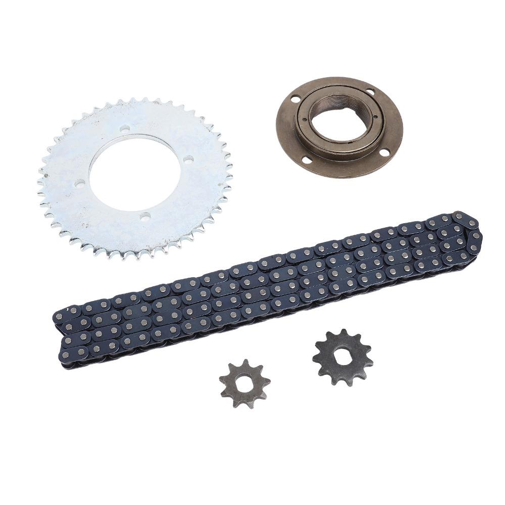 Toothless Flywheel T8F Gear Chain Set 116 Links Chain Chain Sprocket Kit  Mini Motorcycle