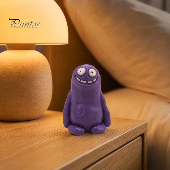Exaggerated Expression Figurine Cute Ugly Mud Figure Desktop Decoration, Funny Resin Cartoon Hand-painted Statue, Hand-Painted Tabletop Sculpture for