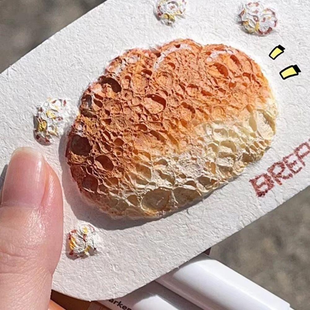 10Pcs Round Shape Drawing Sponge Paper Educational Toys 3D Round Board Paper  Children Gift