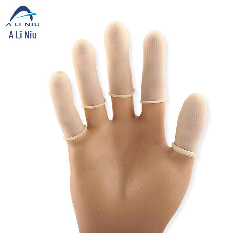 AST-074 Disposable Latex Finger Cots L (100 pcs)
