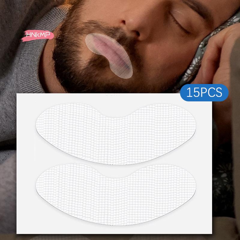 15Pcs Anti-Snoring Stickers Night Sleep Aid Lip Nose Breathing Improvement Adult & Children Mouth Correction Patch Tape