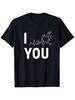 Unisex-Shirt, Ich Liebe Dich Oxytocin Liebeshormon Molekül Valentinstag Lustiges T-Shirt, Geeignet für Alle Unisex Outdoor Kurzarm-T-Shirt, Liebe Prin