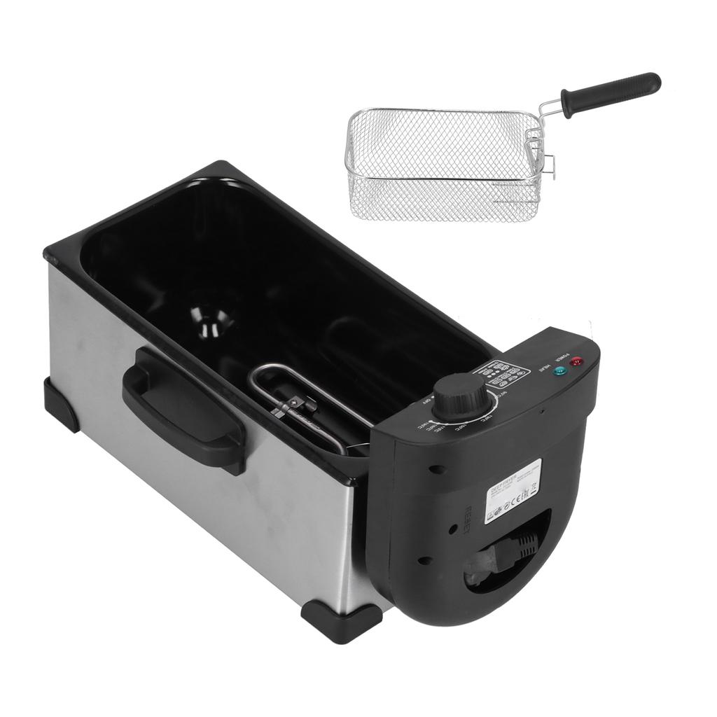 3.5L Electric Deep Fryer 2000W Commercial Stainless Steel French Fries Chips Fryer Machine 0?190 celsius